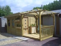 12 x 8 Garden Room with additional Pergola.
