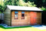 14 x 8 Workroom with 6 pane windows and a personal door. 